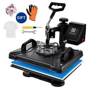 15&#034;x12&#034; 8 In 1 Heat Press Machine Digital Transfer Sublimation Plate W/ T-Shirt