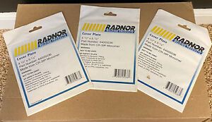 RADNOR COVER PLATE 4 1/2&#034; x 5 1/4&#034; PART # 64005036 LOT OF 3 NIP