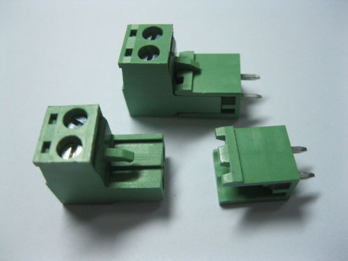 500 pcs Green 2pin 5.08mm Screw Terminal Block Connector