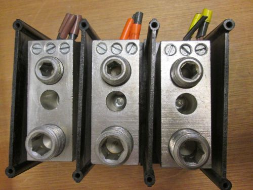 Gould power distribution block 67453 line (1) 500mcm load (1) 300mcm (3) #2-#14 for sale