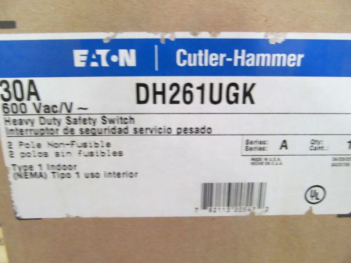 Cutler Hammer Eaton DH261UGK Disconnect 30 Amp 600 V 2 Pole Non Fuse Type 1