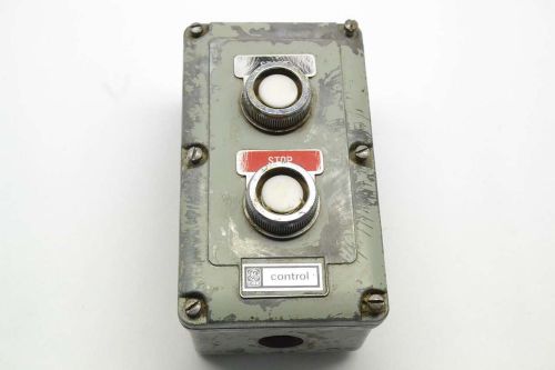 GENERAL ELECTRIC GE CR2940U201 2 HOLE CONTROL STATION 600V-AC PUSHBUTTON B395214