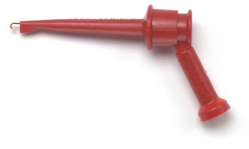 Pomona 4723-2 Minigrabber Test Clip With Banana Jack., Red