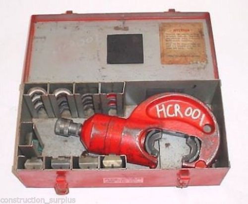 (1) used t&amp;b thomas &amp; betts tbm15i hydraulic crimper set unit for sale