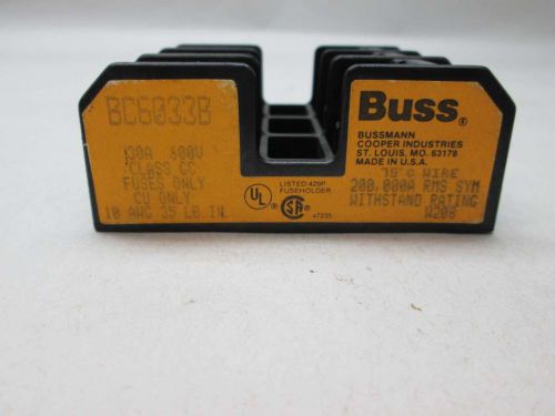 NEW COOPER BUSSMANN BC6033B 30A AMP 3P 600V-AC FUSE HOLDER D445961