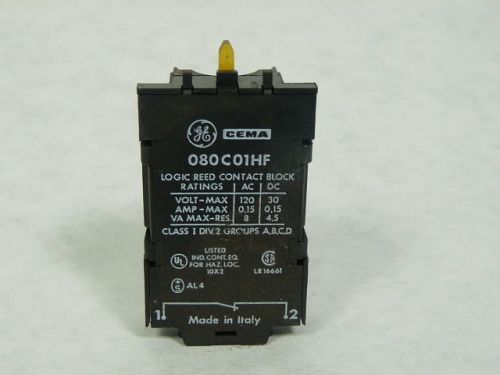 General Electric 080C01HF Logic Reed Contact Block ! WOW !