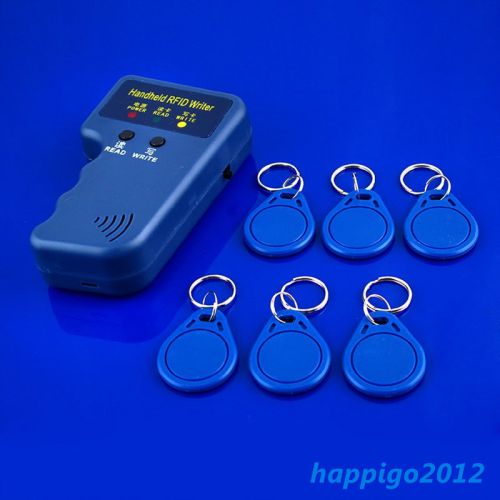 Rfid 125 khz em4100/em410x id card copier duplicator + 6 cards&amp;writable tags ch for sale