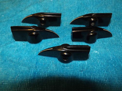 (5) NOS DAKA-WARE LARGE POINTER KNOBS w/ BRASS INSERTS f/ RADIO/AUDIO/INSTRUMENT