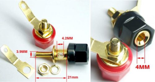 10 pcs 4mm binding post terminal for 4.0mm banana plug speaker power amplifier for sale