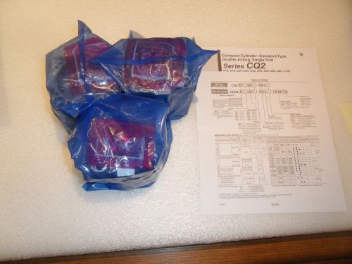 SMC CDQ2B6350D CQ2 Series COMPACT CYLINDER CDQ2B63-50D New Lot of 3