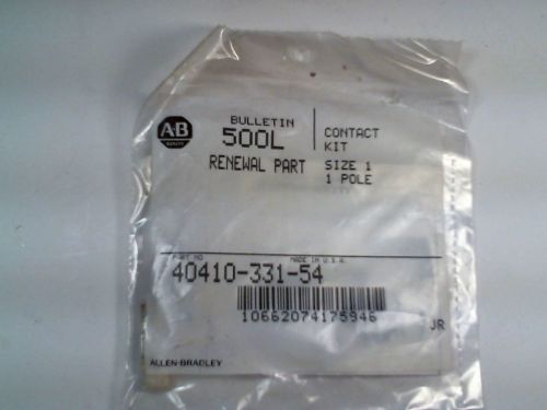 NEW ALLEN BRADLEY 40410-331-54, 500L  CONTACT KIT 1-POLE SIZE 1