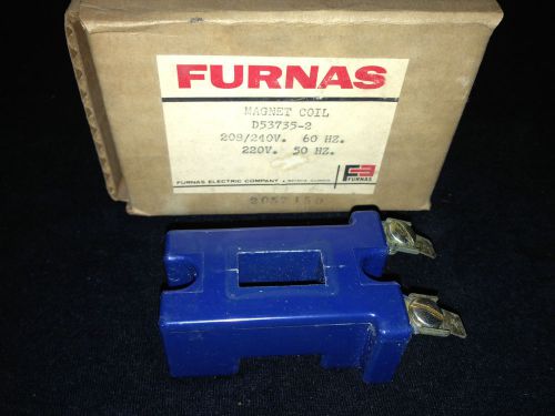 NEW FURNAS MAGNET COIL / D53735-2 / 60HZ- 208-240V / 50HZ- 220V