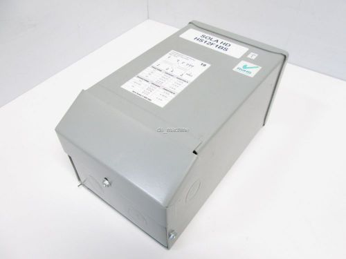 Sola HS12F1BS Transformer, 120/208/240/277V-Pri, 120/240V-Sec, 1KVA