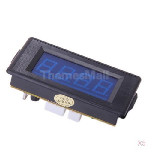 5pcs Blue LED 4-Digit Display 0-9999 Up/Down Digital Counter Totalizer DC 5V-28V