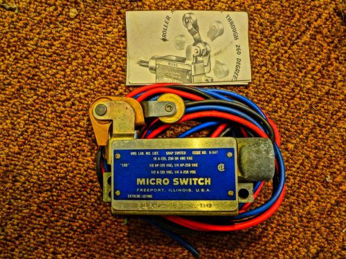 MICRO SWITCH HONEYWELL BZLN-2-LH5 LIMIT SWITCH &#034;NIB&#034;