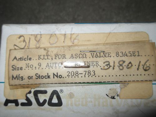 (v19-4) 1 nib asco 208-783 solenoid valve repair kit for sale