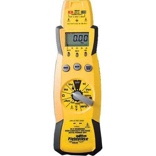 Fieldpiece hs35 expandable manual/auto ranging stick multimeter, acdc 400mv-600 for sale