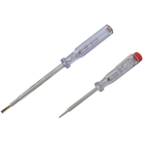 2 PCS Mains Circuit Tester Screw Driver Voltage Pen Electrical Test Screwdriver