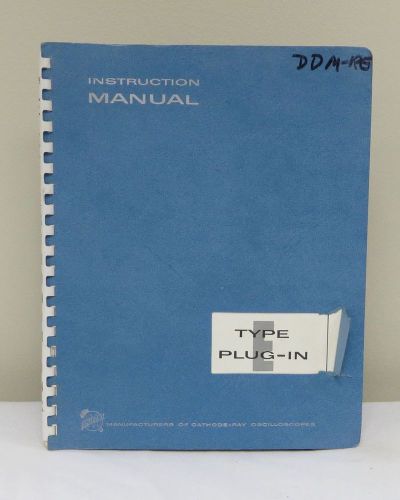 Tektronix Type E Plug-In Instruction Manual