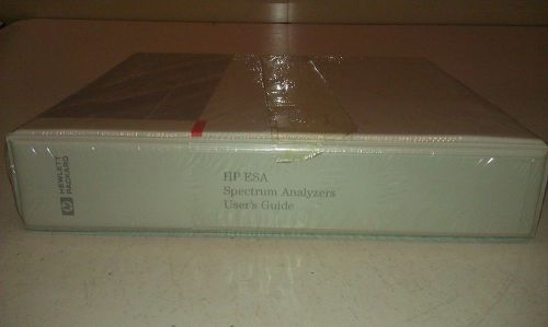 HP ESA Spectrum Analyzer User Guide E4401-90133