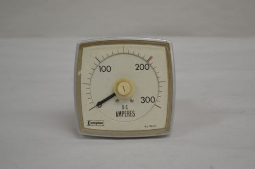 CROMPTON 016-05AA-ECRX 0-300A AMP DC AMPERES AMMETER PANEL METER GAUGE D203740