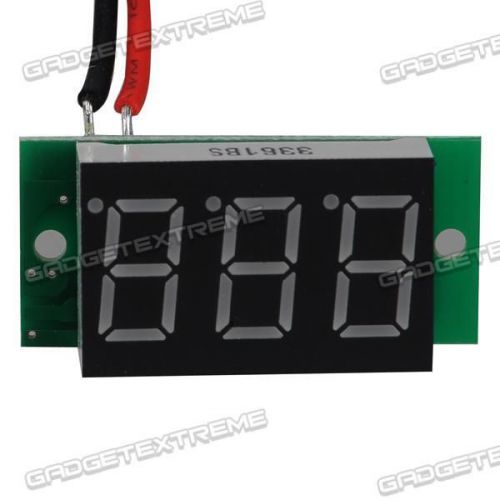 2 Wire 0.36inch 2.5-30V DC Voltage Testor Voltmeter 3bits Digital Display e