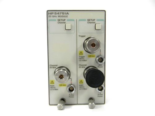 Agilent/HP 54751A 20 GHz Digitizing Oscilloscope Plug-In - 30 Day Warranty