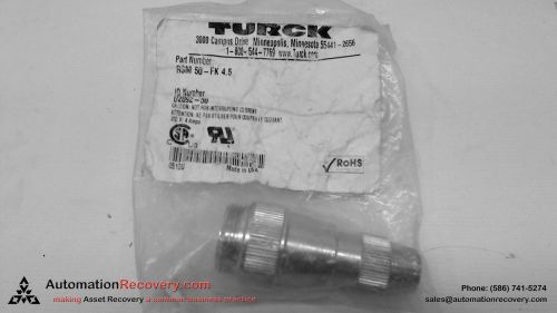 TURCK RSM 50-FK 4.5 HYBRID MOLDED CORDSET, NEW