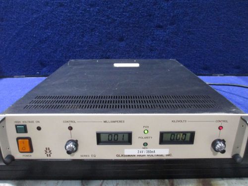 #K263 Glassman High Voltage Power Supply PS/EQ003R380XP1 3kv