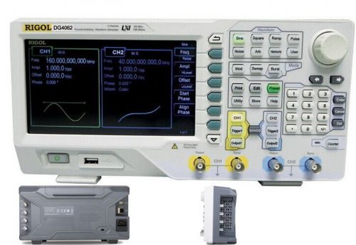 Rigol dg4062 arbitrary waveform generator, 2 channel, 500 msa/s, 60 mhz, 16 kpts for sale