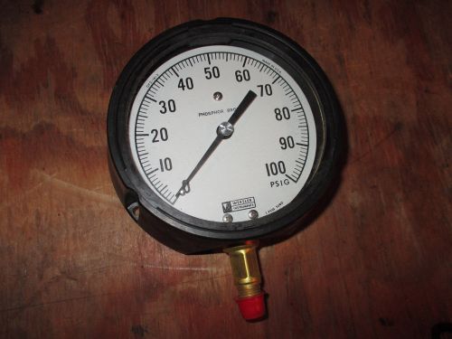 WEKSLER 01-Z PRESSURE 4-1/2 IN 1/4 IN NPT 0-100 GAUGE BA14F REGAL GAUGE