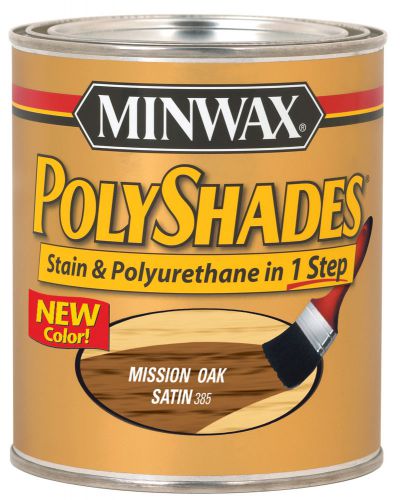 Minwax 61985 1 quart mission oak polyshades satin wood stain for sale