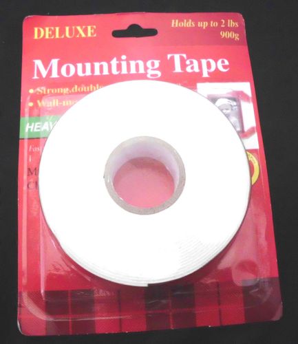 6 Packs Of Deluxe Double Side Foam Mounting Heavy Duty Tape Sealed &amp; New !!!