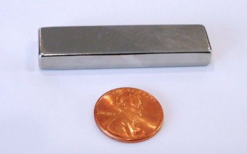 New Neodymium Block Magnets N45 Grade 2&#034; x 1/2&#034; x 1/4&#034; 13,600 Gauss Higher Power