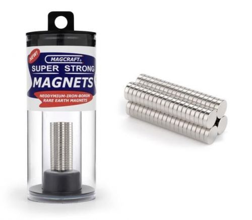 Magcraft 657 1/4&#034;x1/16&#034; rare earth disc magnets (80) for sale