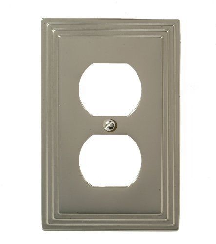 Amerelle 84DN Steps Cast Metal Wallplate  Satin Nickel