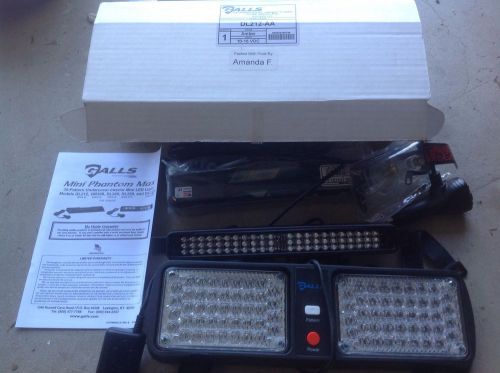 Galls amber/amber led visor dash light and galls rear deck led dual lights for sale