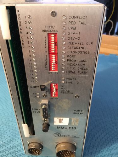 Naztec Inc MMU516 Traffic Signal Conflict monitor with Card