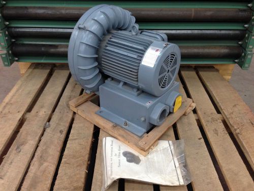 Spencer vb-030-e vortex blower 200 cfm air flow vacuum vb030e hitachi 2&#034; mpt 4hp for sale