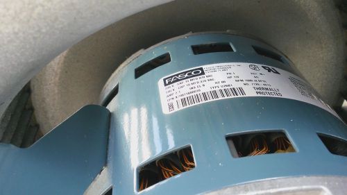 Fasco centrifugal blower 208 volts cap 15 mfd 370 vac ph1 hp 1/3 (7126-4815) for sale