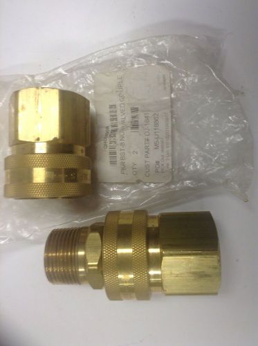 BST-8 ST SERIES 1&#034; COUPLER  1&#034; NPT QUICK COUPLING  BRASS