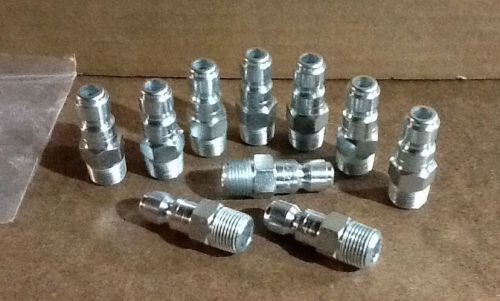 PARKER 2E Quick Coupling Male Nipple, Steel, 3/8 NPT (10pcs)