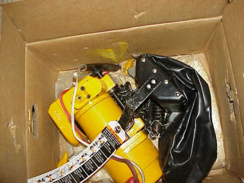 Harrington air chain hoist , 1000 lb cap , tcr1000c-15 for sale