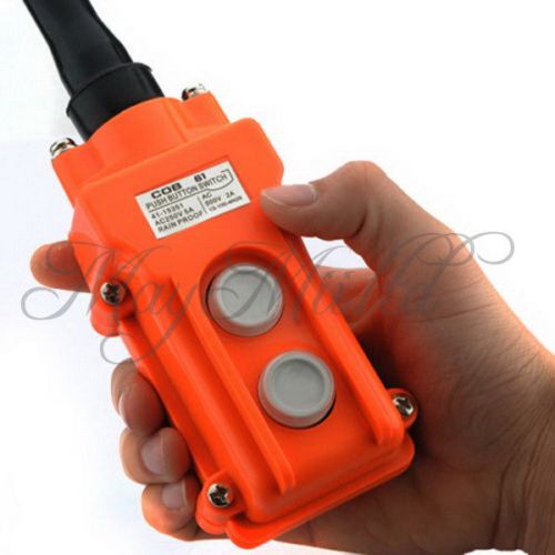 Control Hoist Crane Pendant Station Pushbutton Switch Up-Down RainProof 250V W