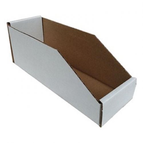 Cardboard open top bin boxes 4&#034; x 12&#034; x 4 1/2&#034; (bundle of 50) for sale