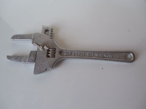 Vintage Slip and Lock Nut WRENCH Adjustable