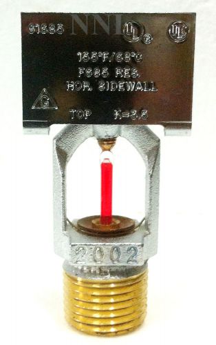 Residential Horizontal Sidewall Fire Sprinkler K=3.5, 155*F Chrome HQR Gem F685