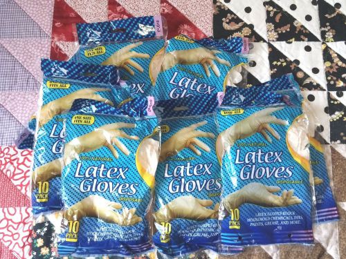 My Helper 10pk Latex Disposable Gloves (8 Packs) 80pcs