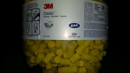 Ear plugs 3m 500 pairs.