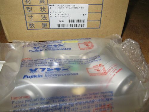 Fujikin VCR Pneumatic Check Valve Lot of 3 FBDV-6.35-2B3-316LP-APF FBDV